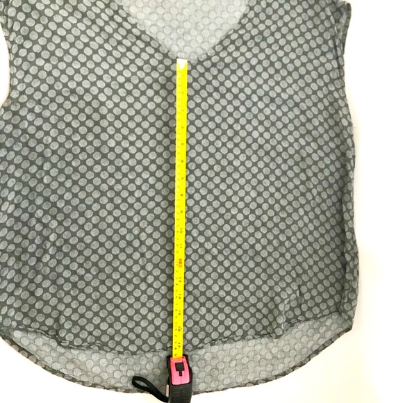 Old Navy Shirt Womens XL Extra Large Gray Polka Dot Sleeveless Top - Picture 6 of 7
